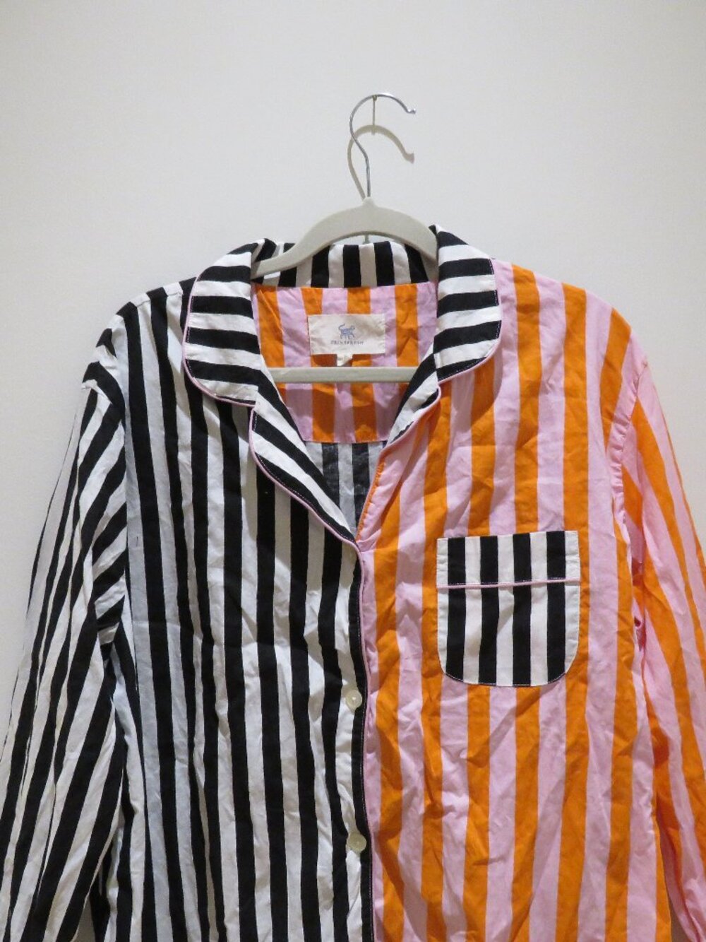 PRINTFRESH Showtime Stripes Colorblock Cotton Pajama Set XL Lounge Quirky - Picture 4 of 13